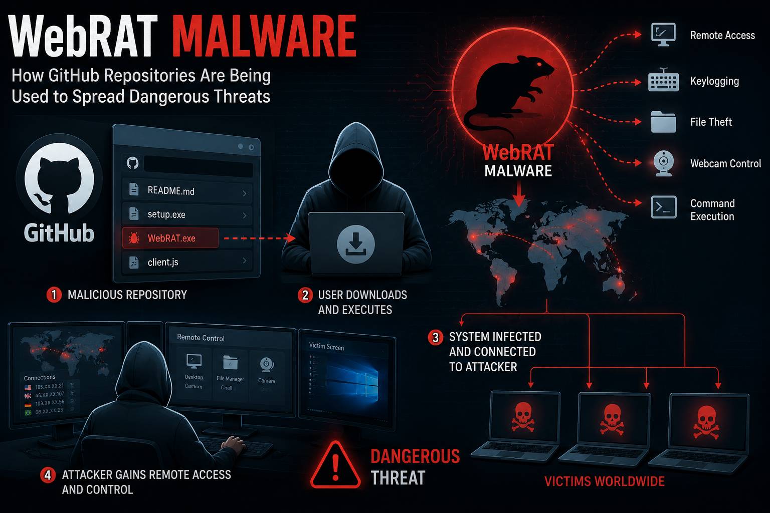WebRAT Malware: How GitHub Repositories Are Being Used to Spread Dangerous Threats