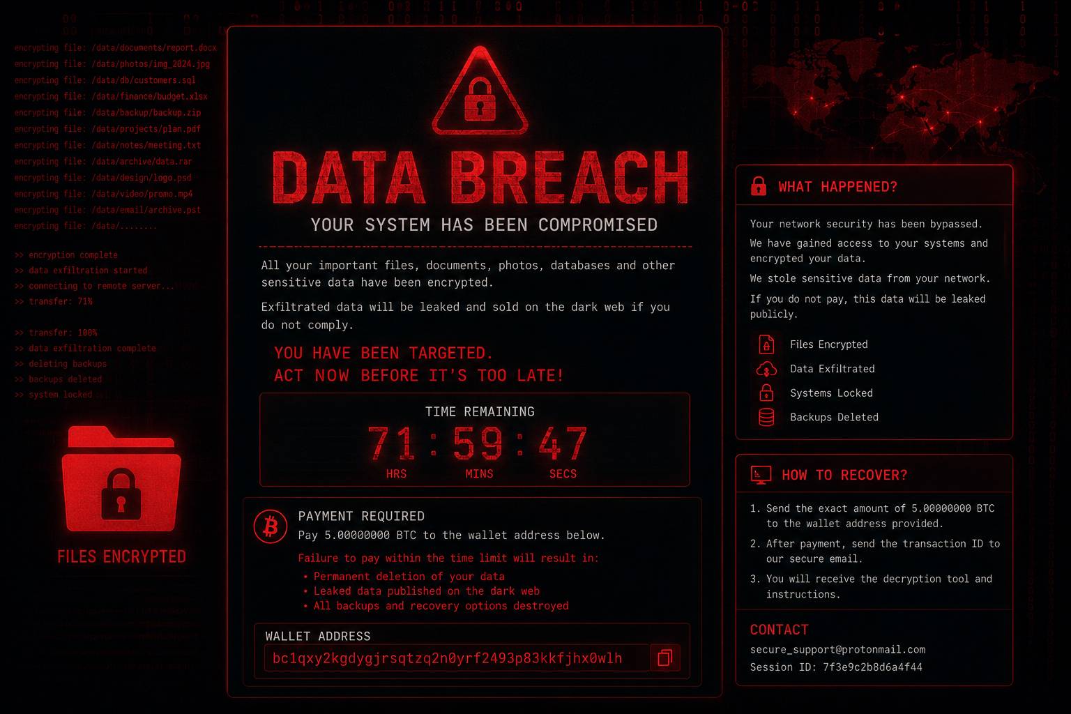 ransomware breach