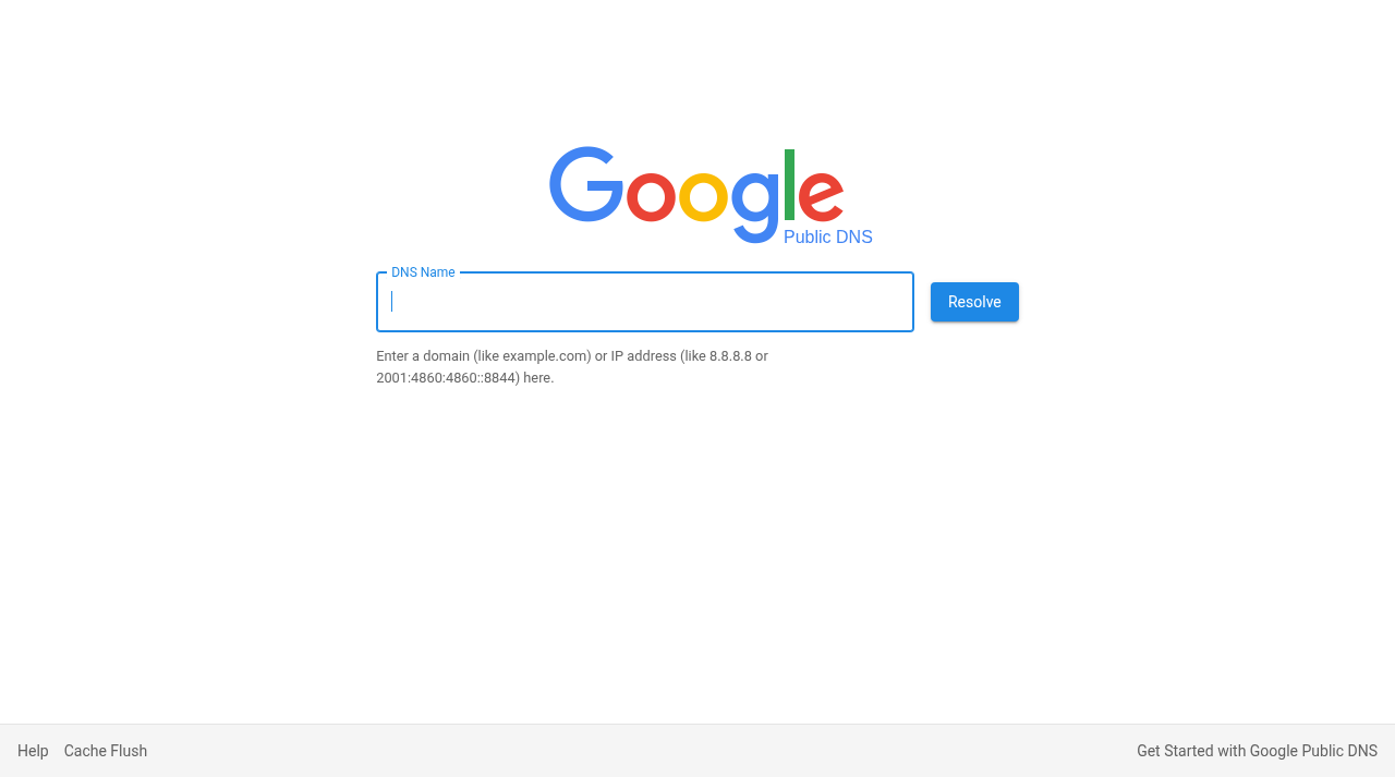 Screenshot of 8.8.8.8