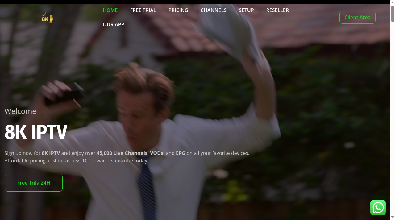 Screenshot of 8kiptv.co