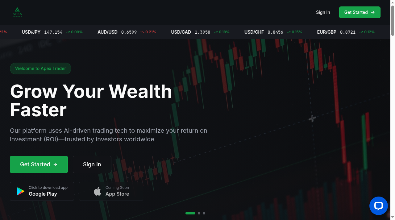 Screenshot of apextraderwave.com