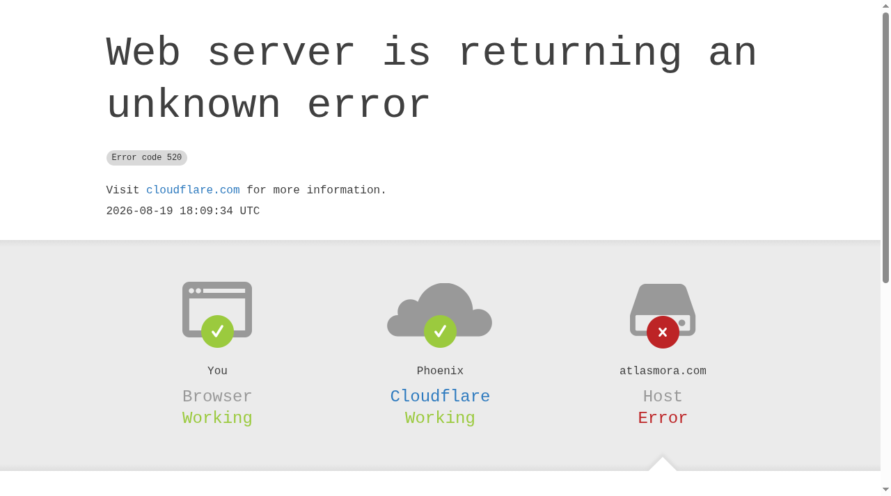 Screenshot of atlasmora.com