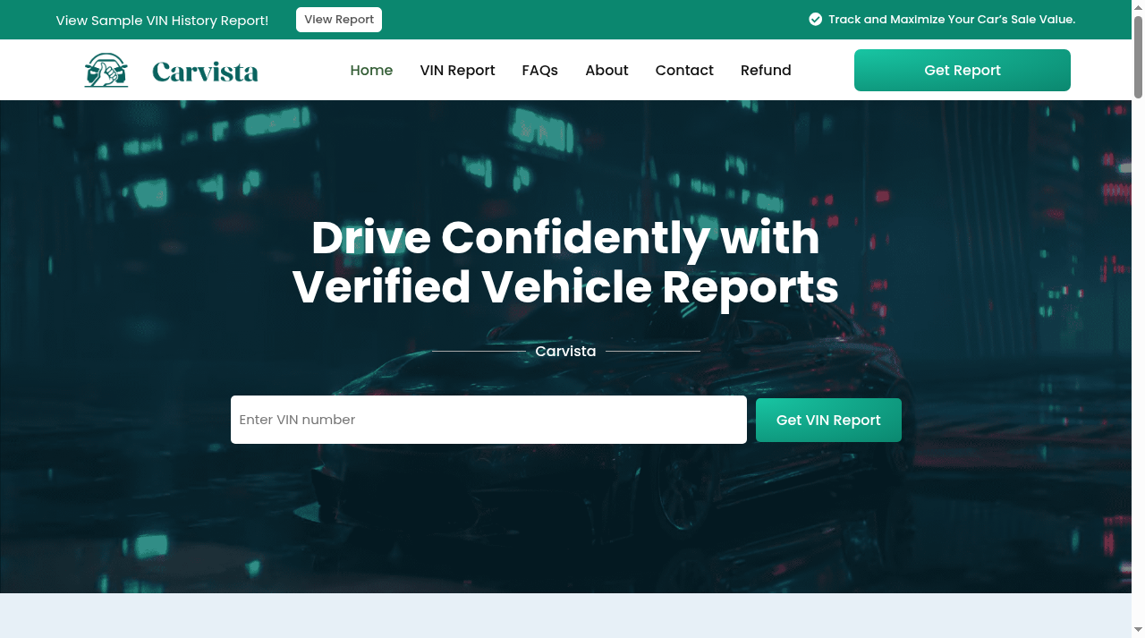 Screenshot of carvista.us
