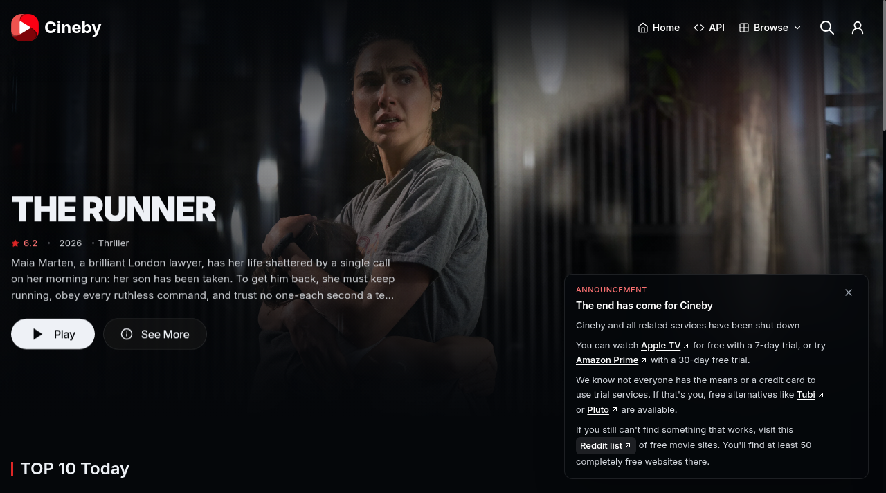 Screenshot of cineby.at