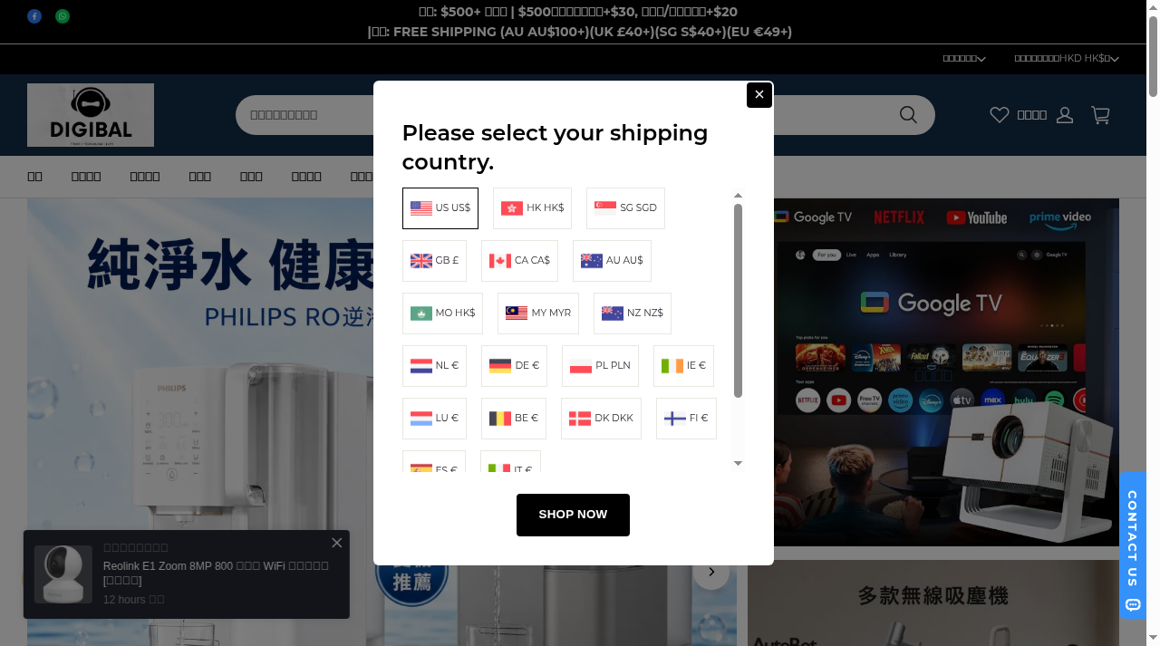 Screenshot of digibalonline.com