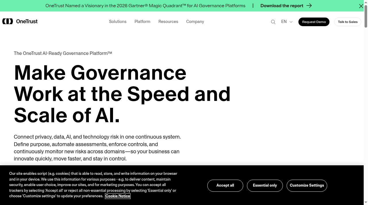 Screenshot of geolocation.onetrust.com