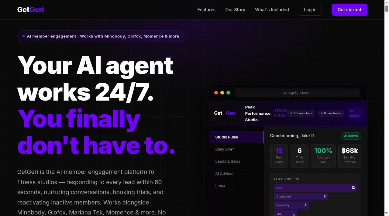 Screenshot of getgeri.fit