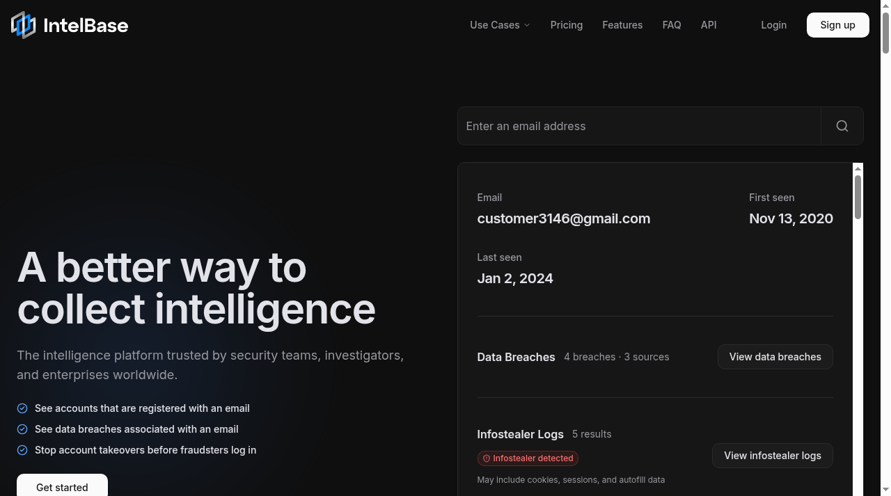 Screenshot of intelbase.is