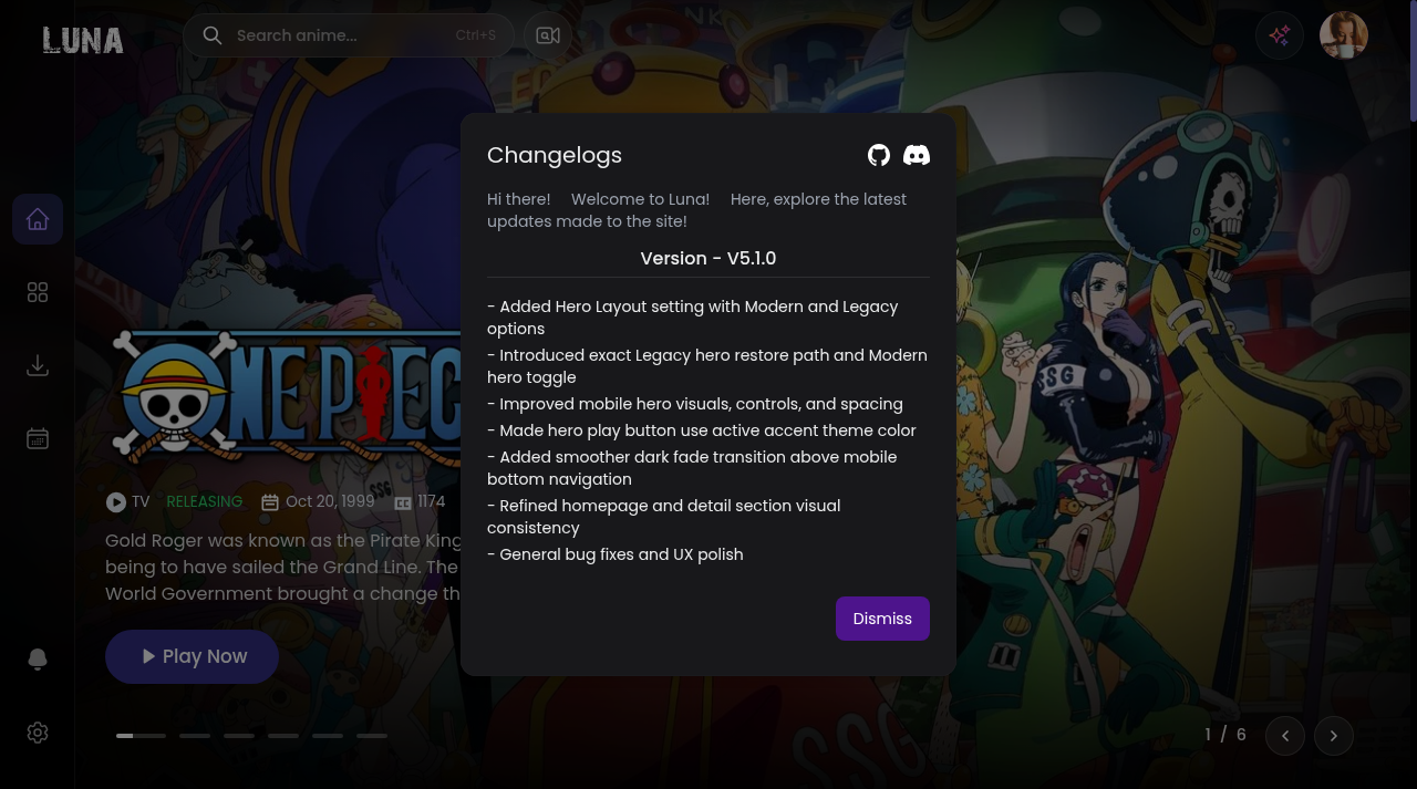 Screenshot of luna-stream.me