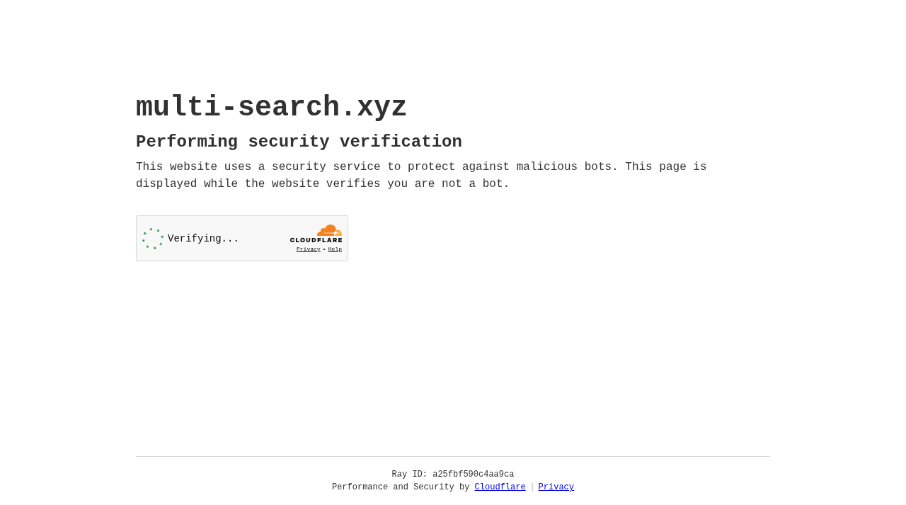 Screenshot of multi-search.xyz
