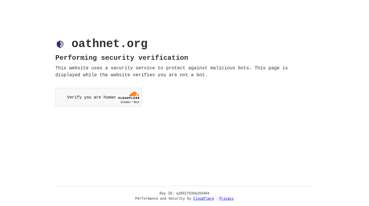 Screenshot of oathnet.org