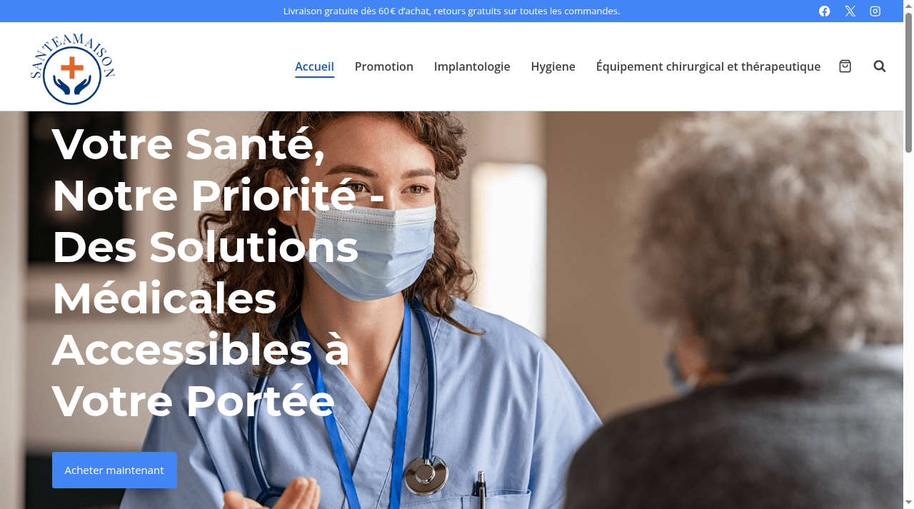 Screenshot of santeamaison.com