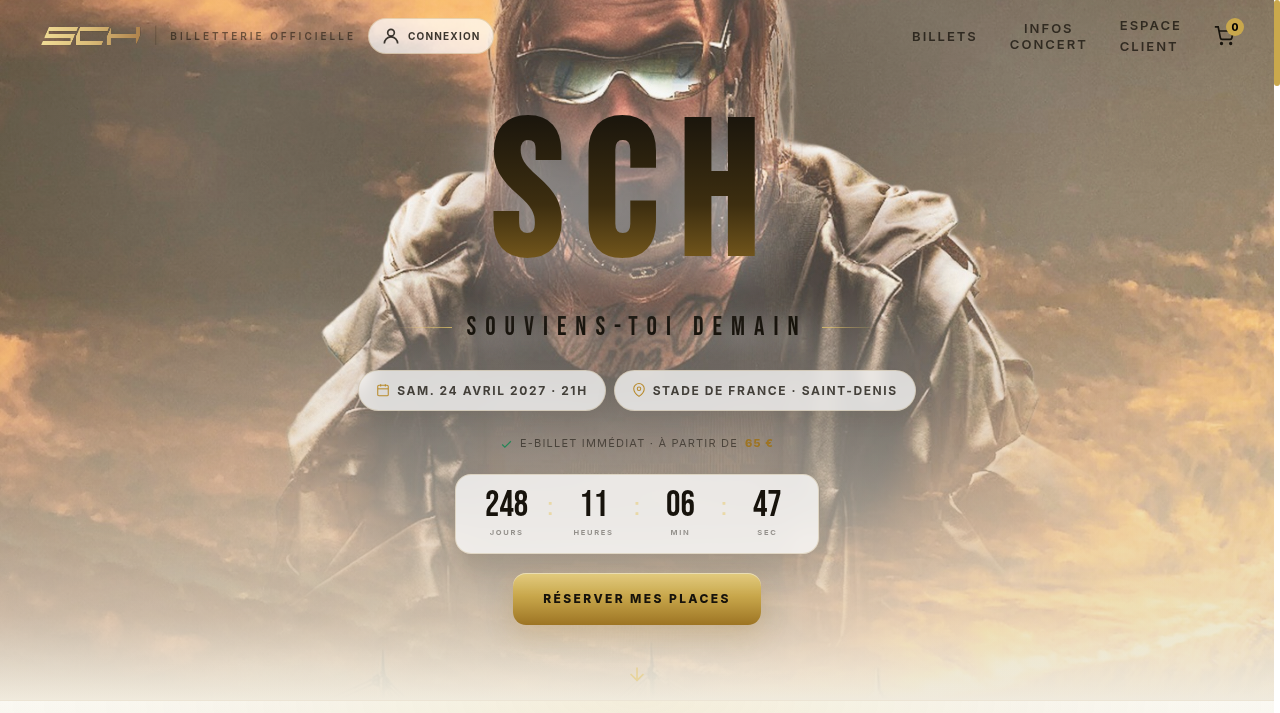 Screenshot of schbilletterie.com