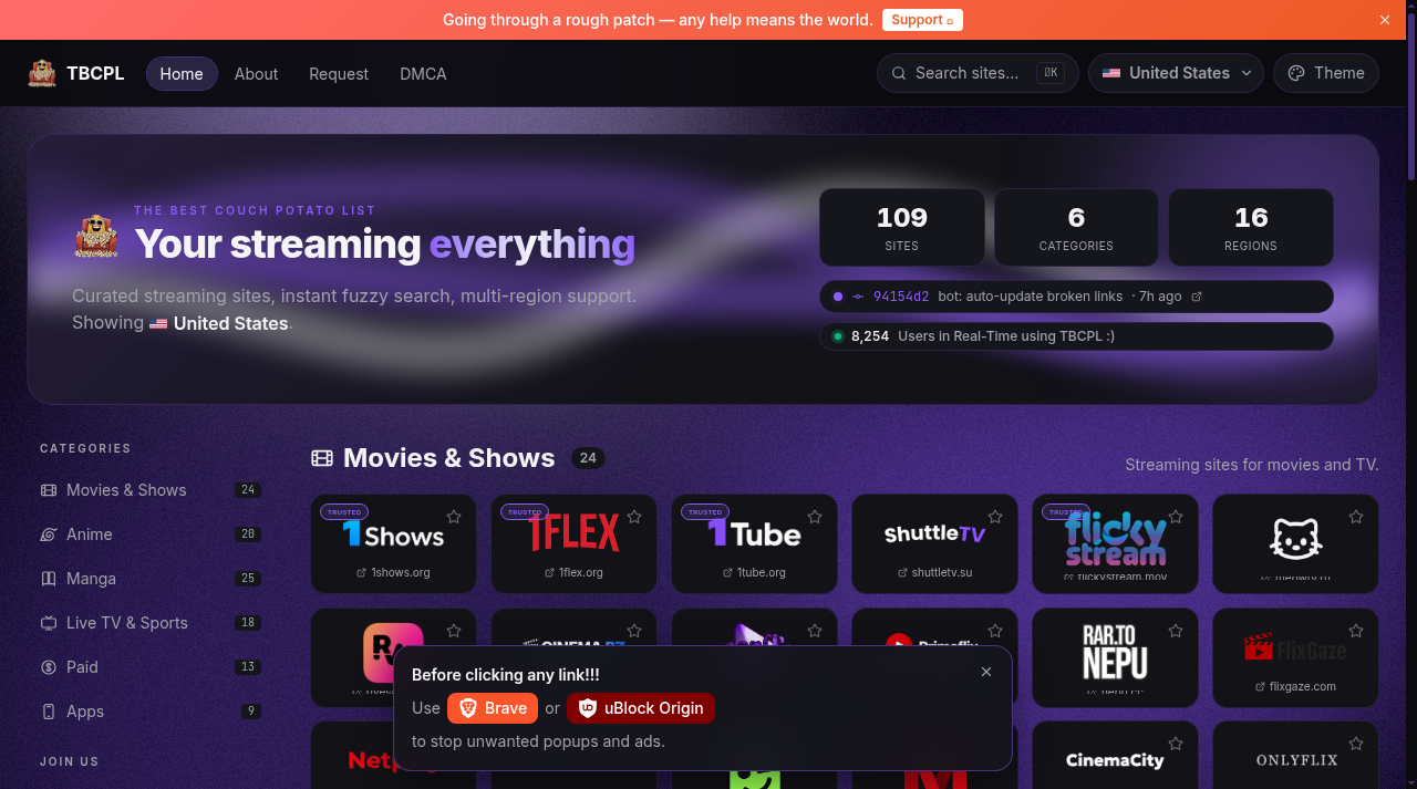 Screenshot of tbcpl.lol