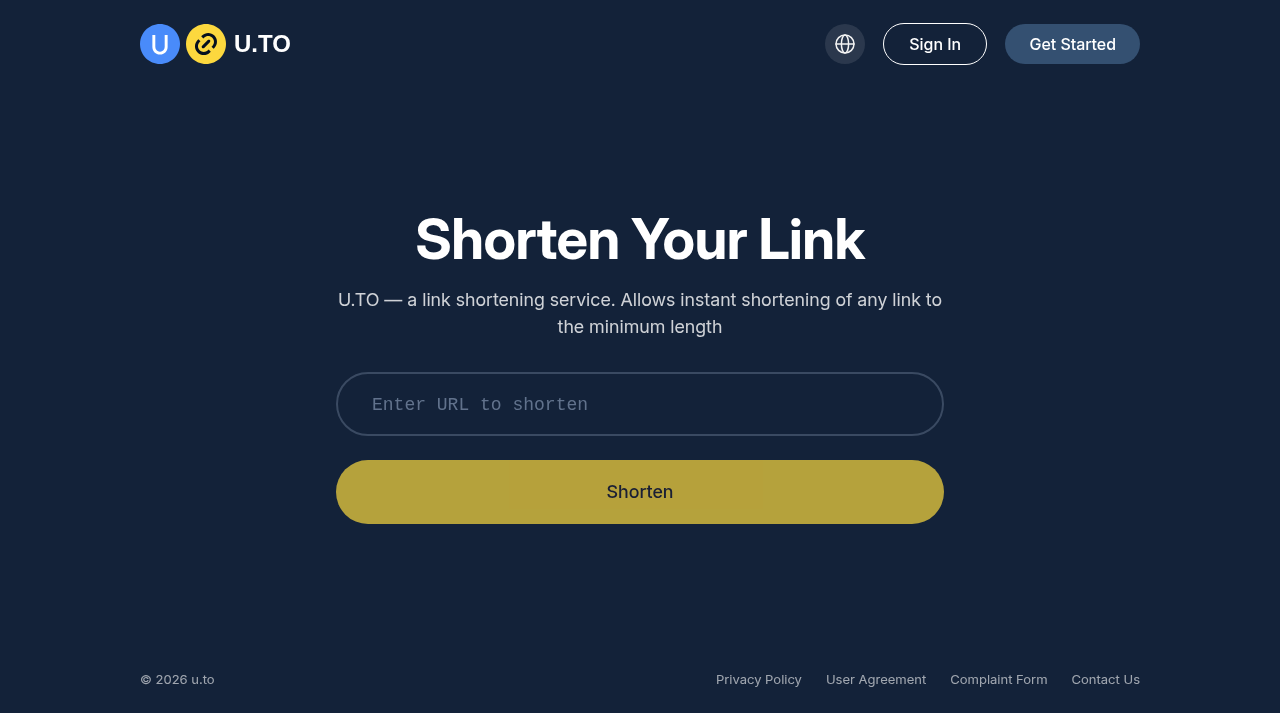 Screenshot of u.to
